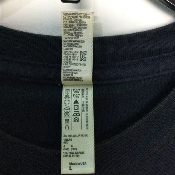 Harry Potter L Large 12 - 14 Top Tee T-Shirt Top Navy Hogwarts Short Sleeve EUC - Picture 5 of 5